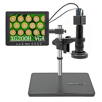 2 K 1080 P 60FPS HDMI USB Video Mikroskop Kamera 1000X Monoküler C dağı Lens 144LED Halka Lamba PCB Lehimleme Onarım İçin