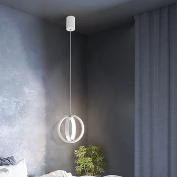 Yaratıcı Modern LED Avize Yatak Odası Yemek odası için İskandinav Minimalist Başucu Avize Aydınlatma asılı lamba